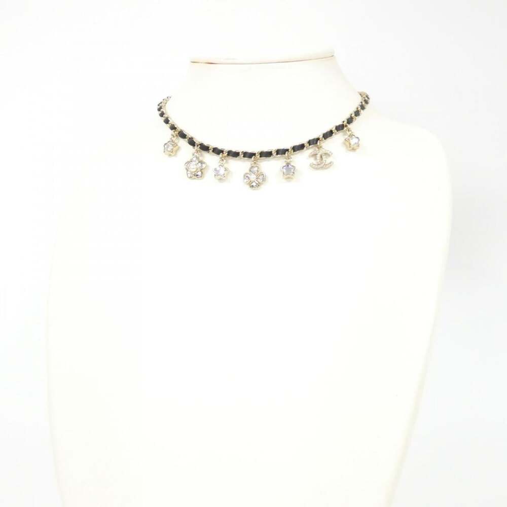 Chanel Choker Necklace Leather And #246658C20B - Picture 5 of 5
